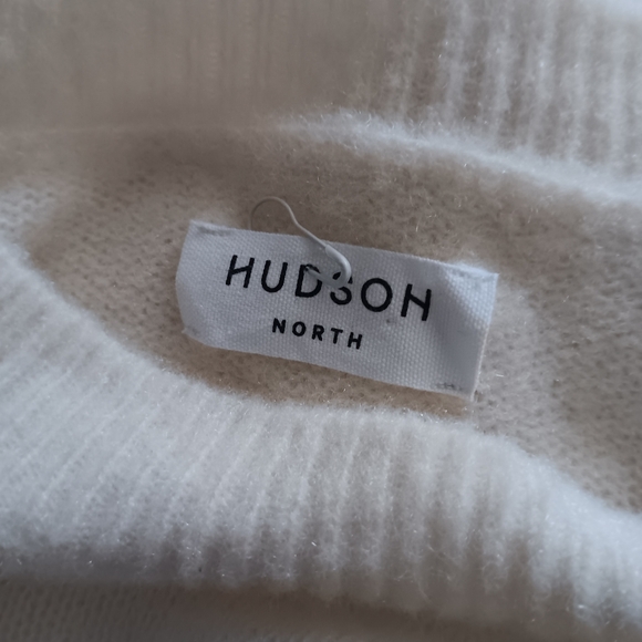 NEW Hudson North 100% Cashmere Oversized Cream Sweater XL - Picture 4 of 5